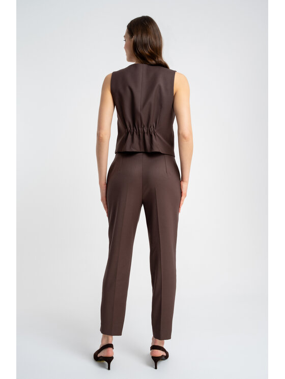 CLICK CLICK Γιλέκο 71-0053 Καφέ Regular Fit