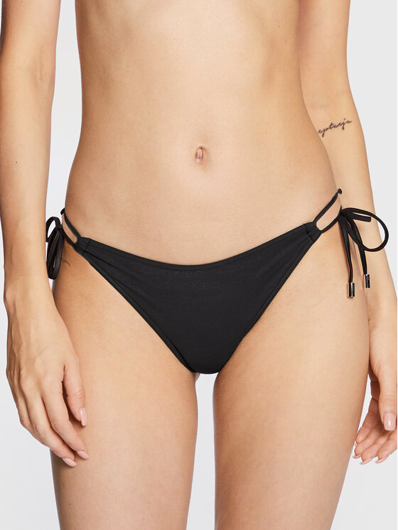 Calvin Klein Swimwear Spodnji Del Bikini KW0KW01893 Črna