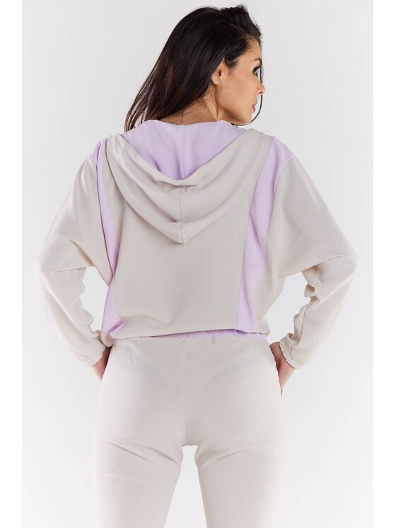 Awama Awama Bluza A495 Beżowy Basic Fit