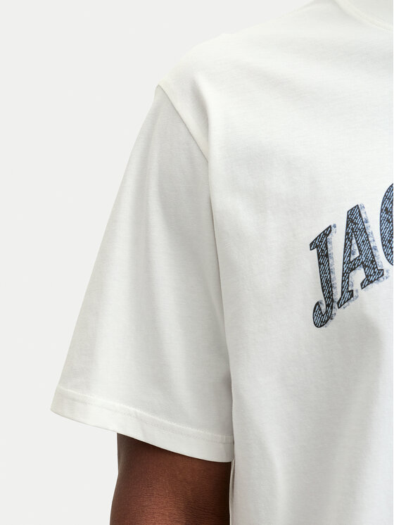 Jack & Jones Jack & Jones Tričko Denver 12291213 Biela Relaxed Fit