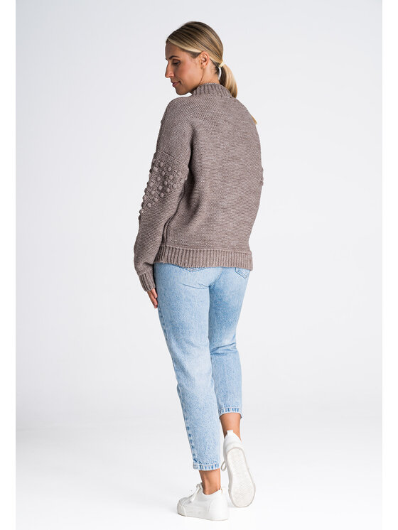 FIGL FIGLFIGL Maglione M982 Marrone Regular Fit