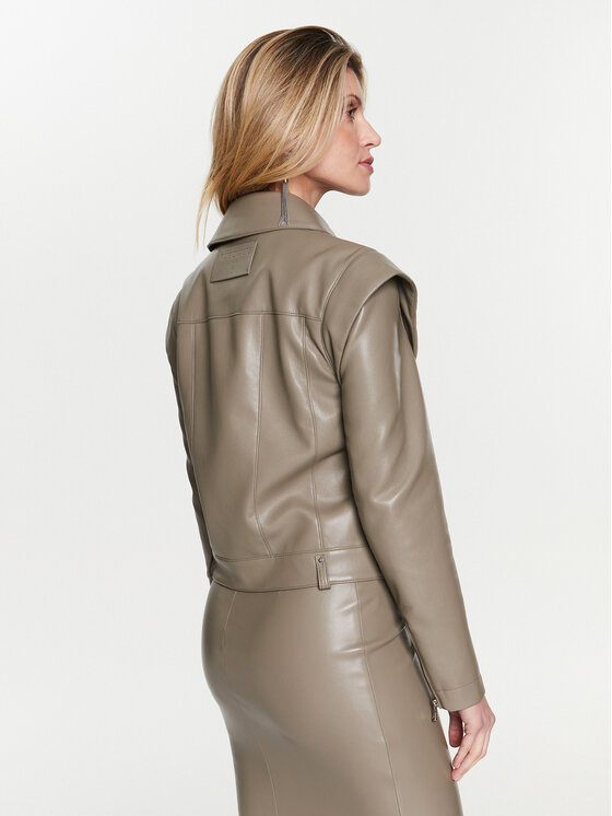 Patrizia Pepe Patrizia Pepe Dirbtinės odos striukė 8O0050/E005-G545 Smėlio Regular Fit