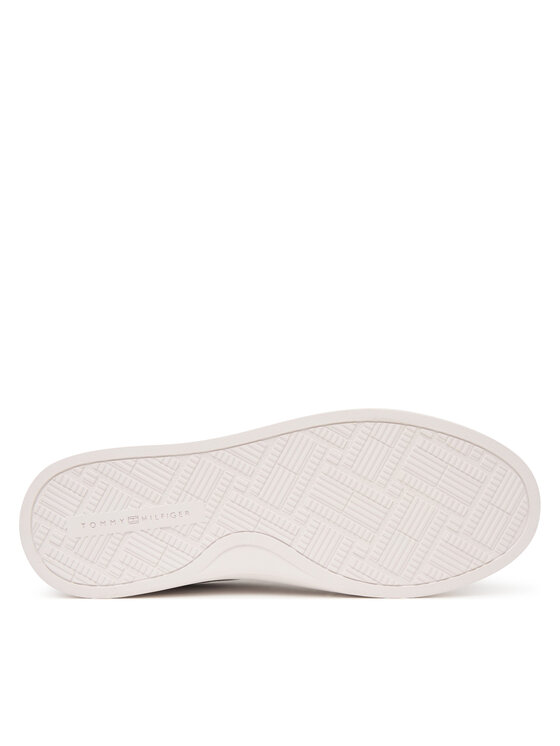 Tommy Hilfiger Tommy Hilfiger Sneakersy Th Feminine Cupsole Leather FW0FW09105 Biela
