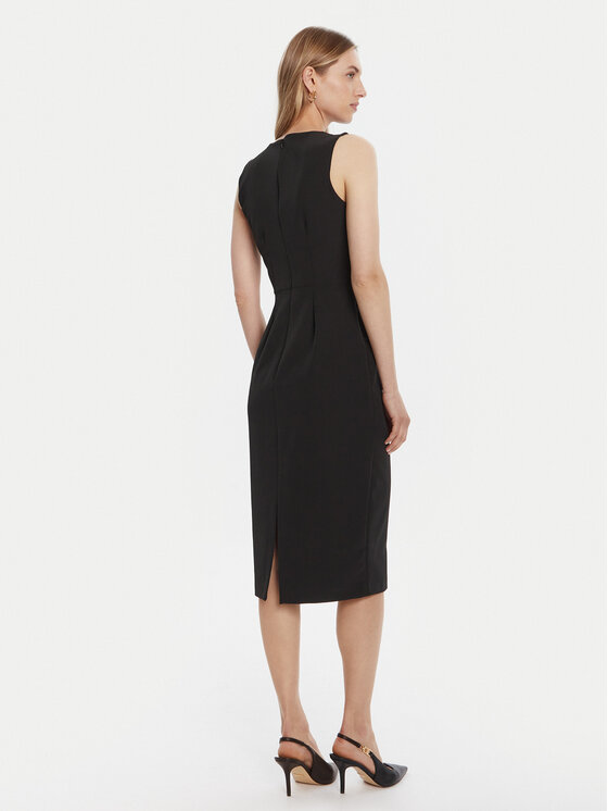 Rinascimento Rinascimento Koktel haljina CFC0125073003 Crna Slim Fit
