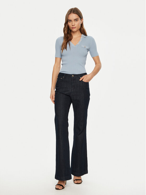 Guess Guess Džemper W5RR25 Z2U00 Svijetloplava Regular Fit