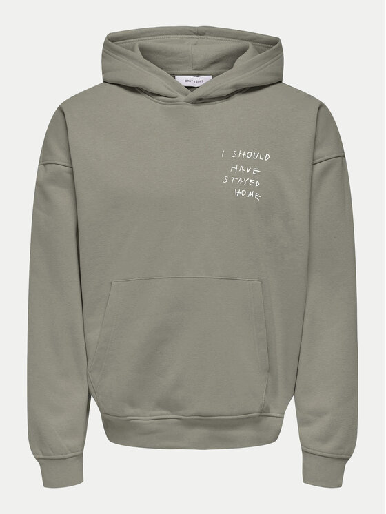 Only & Sons Only & Sons Суитшърт Aaron 22032544 Сив Oversize