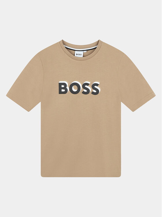 Boss T-krekls J50723 S Bēšs Regular Fit