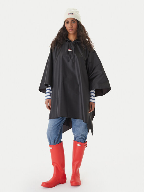 Hunter Hunter Pončo HARU0007261 Černá Regular Fit