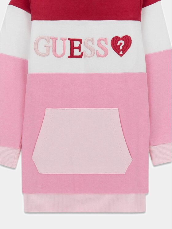 Guess Kids Guess Kids Sukienka codzienna 183733 Różowy Classic Fit
