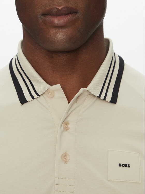 BOSS BOSS Polo majica 50538176 Bež Regular Fit