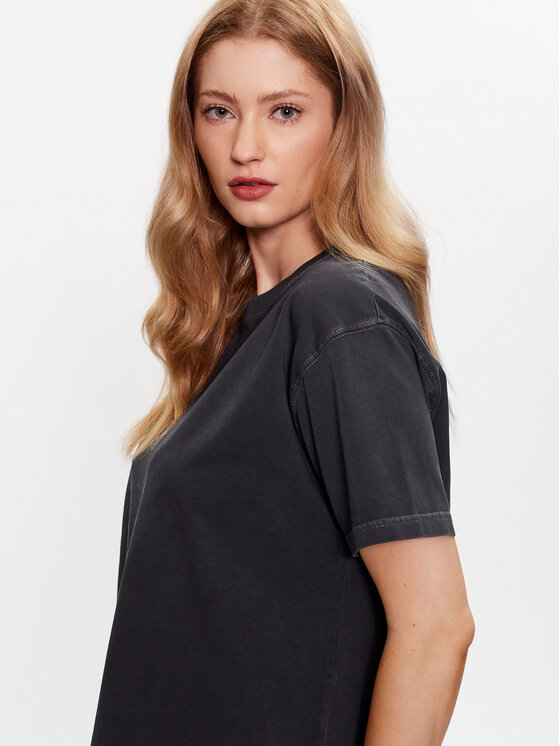 T-shirt Fizvalley FIZ02AH23 Nero Relaxed Fit