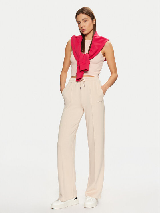 Guess Guess Donji dio trenerke V5RB19 KCOB2 Bež Regular Fit