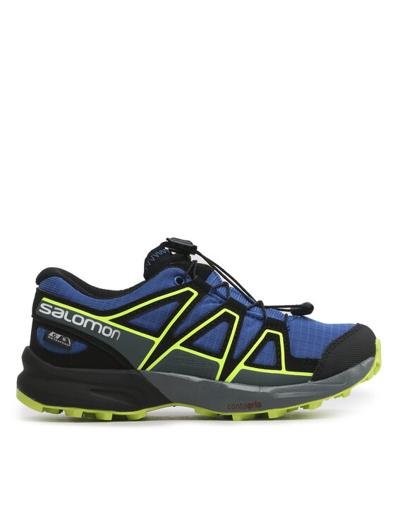salomon chaussures de running speedcross cswp j 417258 09 m0 bleu