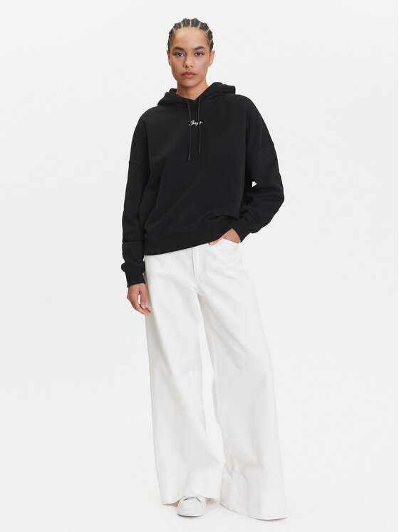 BOSS BOSS Bluza C_Ehoody 50547572 Czarny Oversize