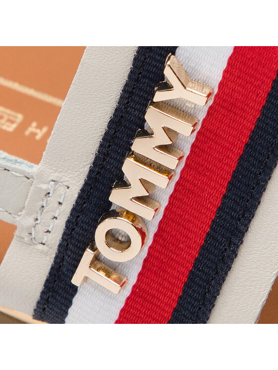 Tommy hilfiger flat 2025 sandal corporate ribbon