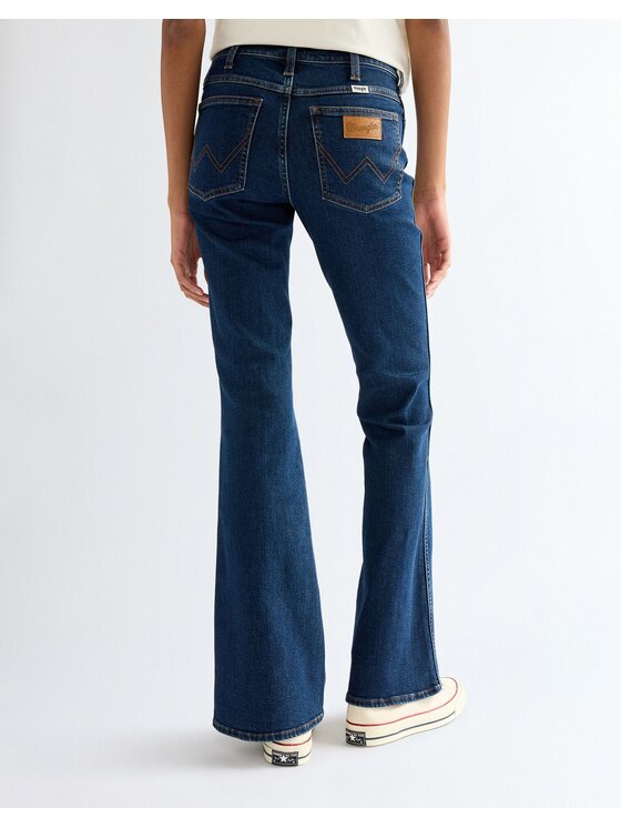 Wrangler Wrangler Jeansy MONTANA Niebieski Wide Leg