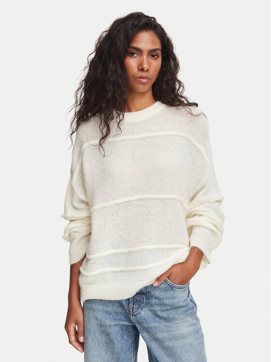 HUGO HUGO Džemper Slookia 50564321 Krem Oversize