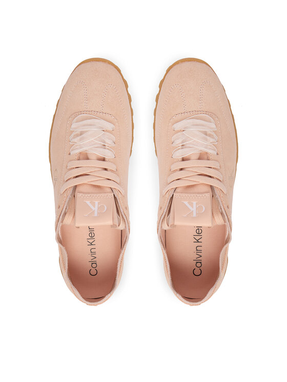 Calvin Klein Calvin Klein Αθλητικά Low Profile Run Mg Sue Db Laces HW0HW03150 Ανοιχτό ροζ