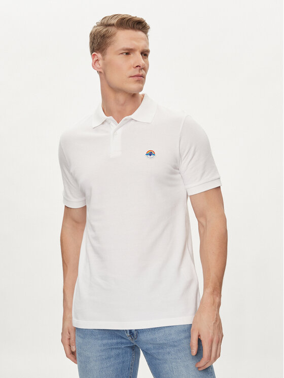 Save The Duck Polo Ovidio DR1213M-BATE18 Λευκό Regular Fit