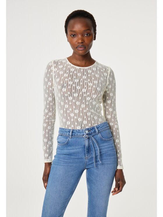 Fabienne Chapot Fabienne Chapot Top 5965-1607-101 Beżowy Slim Fit