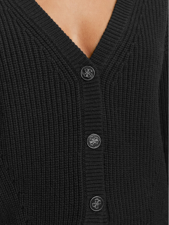 Guess Guess Pletena jopica W6BR28 Z1410 Črna Relaxed Fit