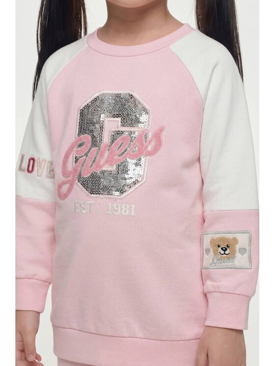 Guess Kids Guess Kids Sukienka codzienna 183613 Różowy Classic Fit