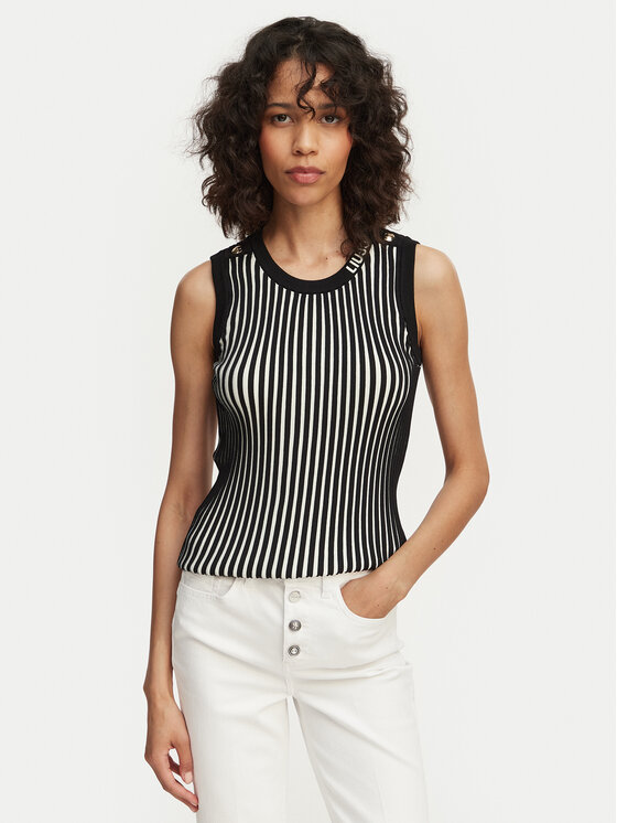 Liu Jo Sport Top TA6064 MS55N Negru Regular Fit