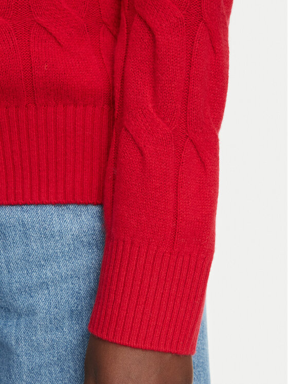 Tommy Hilfiger Tommy Hilfiger Džemperis WW0WW46425 Sarkans Regular Fit