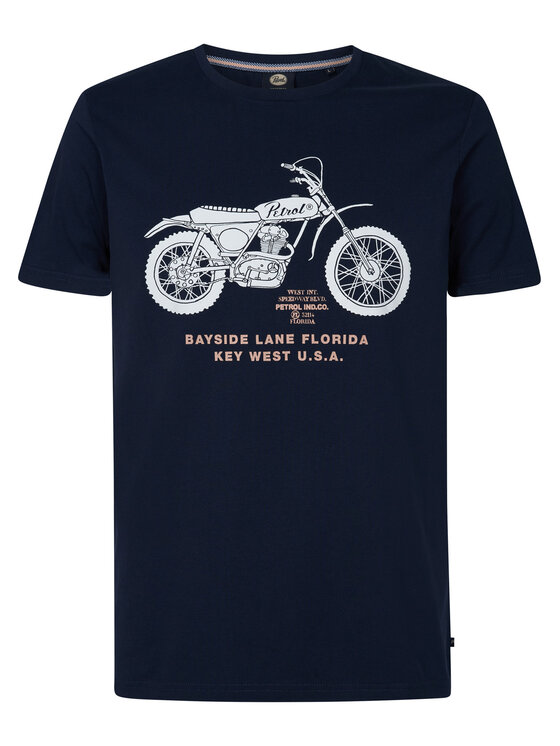 Petrol Industries Petrol Industries T-Shirt M-1050-TSR707 Granatowy Regular Fit