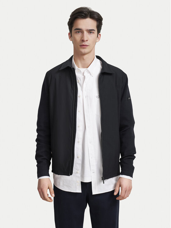 Bugatti Veste de mi saison 7600 65555B Bleu marine Regular Fit Modivo