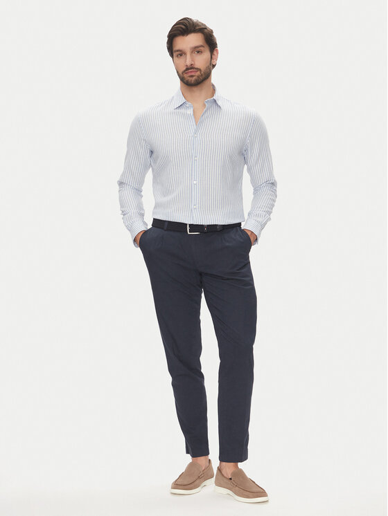 Pierre Cardin Pierre Cardin Krekls C6 41017.0482 Gaiši zils Modern Fit