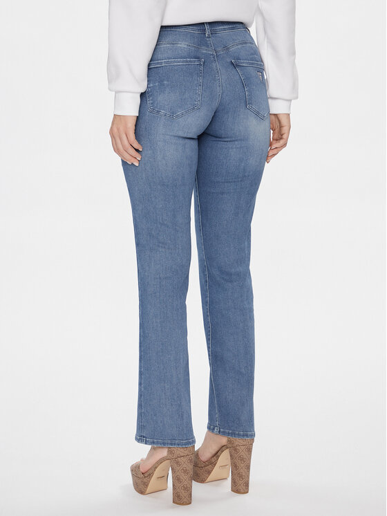 Guess Guess Jeans hlače Shape Up Modra Straight Fit