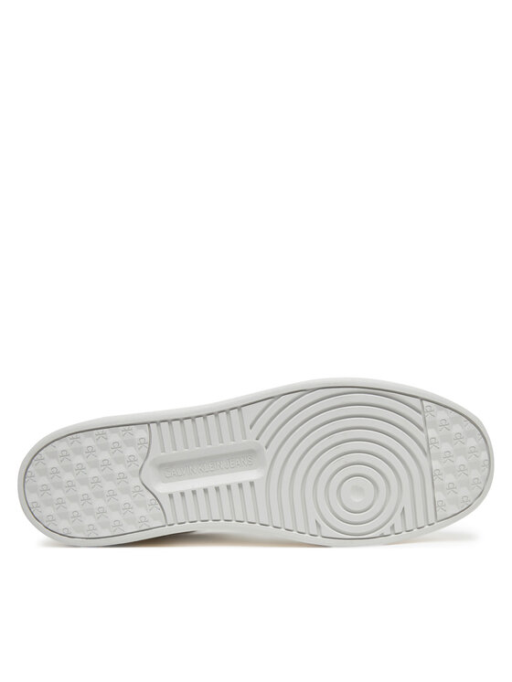 Calvin Klein Jeans Calvin Klein Jeans Sneakersy Basket Cup Low Laceup Lth Mix YM0YM01308 Bílá