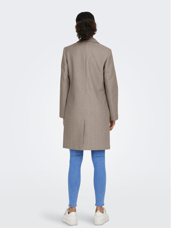 ONLY ONLY Płaszcz przejściowy Nancy 15292832 Beżowy Regular Fit