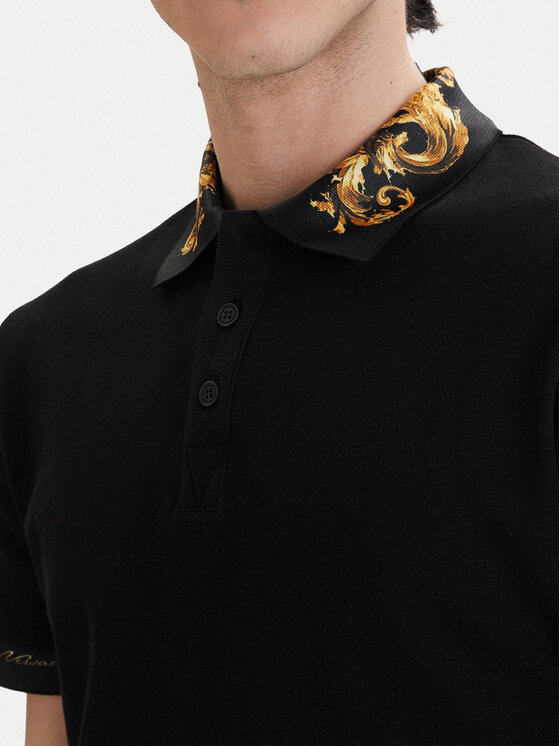 Versace Jeans Couture Versace Jeans Couture Poloshirt 80GAGT12 CJ01T Schwarz Slim Fit