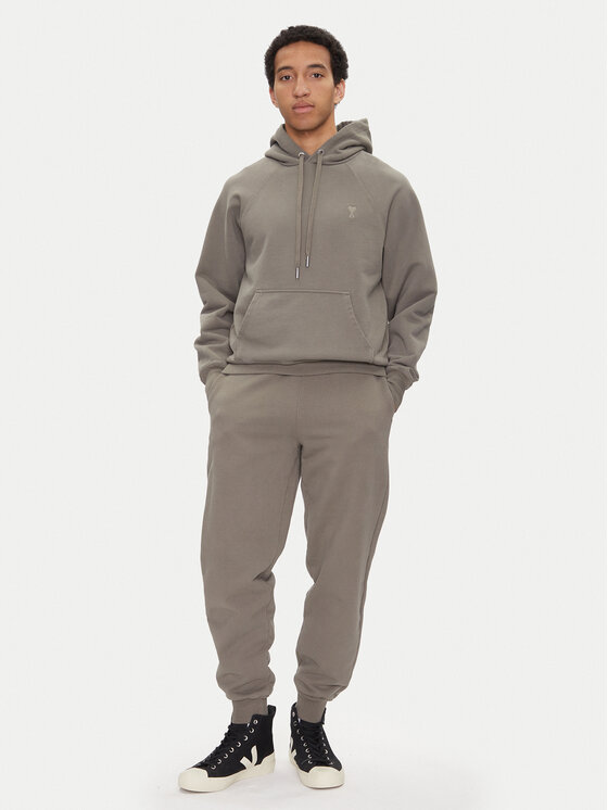 AMI Paris AMI Paris Mikina USW274.747 Khaki Regular Fit