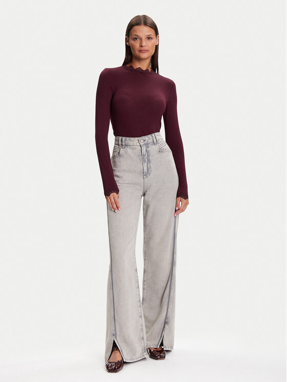 Vero Moda Vero Moda Majica 10295141 Ljubičasta Slim Fit