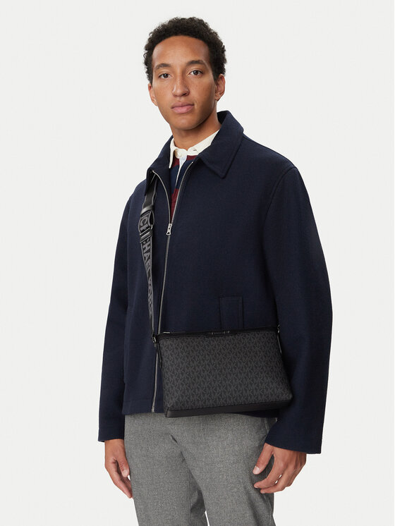 MICHAEL Michael Kors Maža rankinė Hudson 33F6LHDM1B Juoda