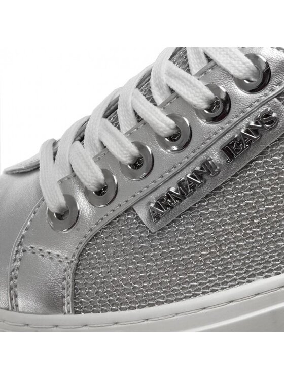 Armani Jeans Armani Jeans Sportbačiai 925208 7P597 Sidabrinė