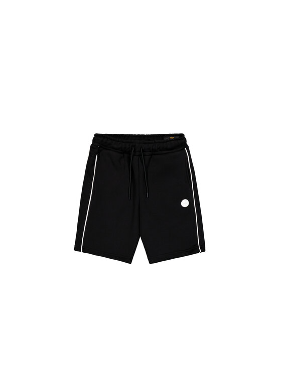 Alpha Industries Alpha Industries Szorty Alpha Studio Rubber Logo Short Czarny Loose Fit