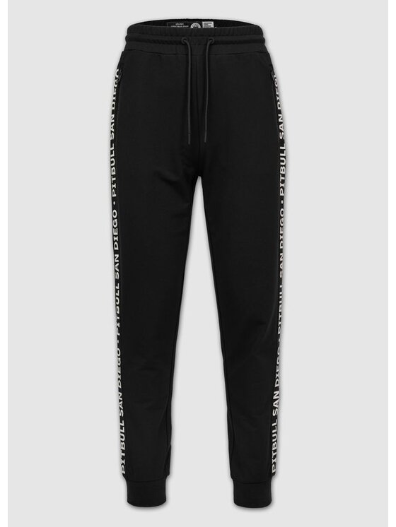 PITBULL PITBULL Spodnie dresowe TAPE PARKER Czarny Regular Fit