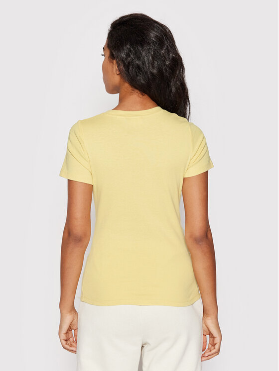 T-shirt Ribbed Baby 37697-0037 Giallo Slim Fit