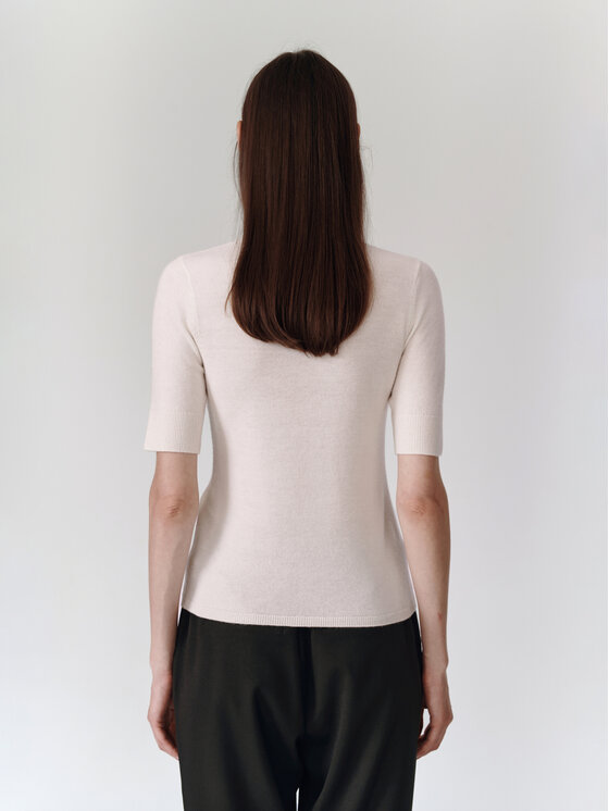 TATUUM TATUUM Sweter LU Biały Classic Fit