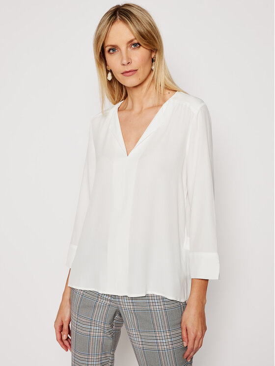 Marella Marella Μπλουζάκι Minetta 31112611200 Λευκό Regular Fit