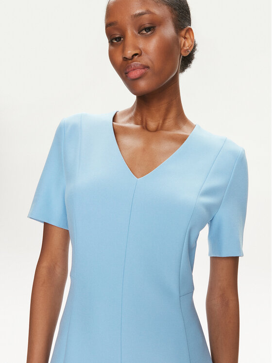 BOSS Boss Kasdieninė suknelė Damaisa 50490044 Mėlyna Slim Fit