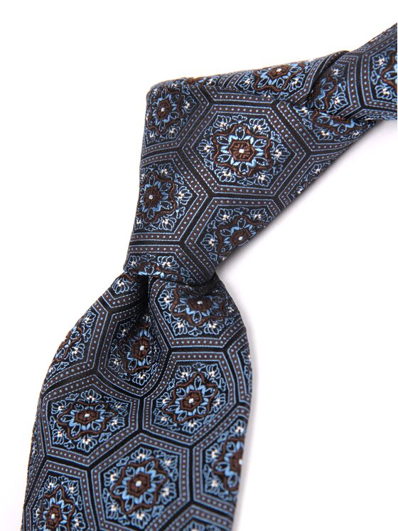 ELSNER ELSNER Γραβάτα JEDWAB ŻAKARD A0903 Σκούρο μπλε