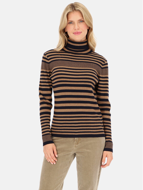 Red Button Red Button Sweter Roll Brązowy Regular Fit