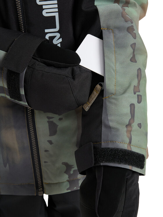 Quiksilver Quiksilver Snowboard kabát Side Hit Block EQBTJ03218 Khaki Regular Fit