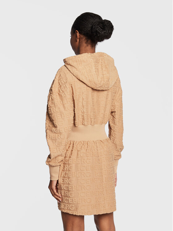 Iceberg Iceberg Трикотажна сукня 22II2P0H0116308 Бежевий Relaxed Fit
