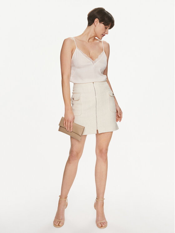 Morgan Morgan Minirock 241-JZIP.F Beige Regular Fit